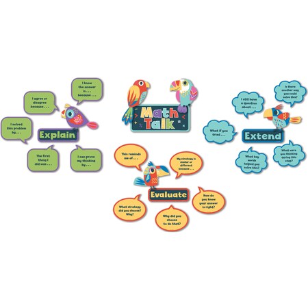 Carson Dellosa Education Math Talk Mini Bulletin Board Set 110388